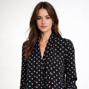 Ann Taylor Polk-a-Dot Blouse